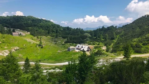The vogel ski center at summer Stock Footage 112041392