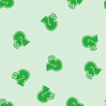 Voice activated glyph seamless pattern Illustrazione stock