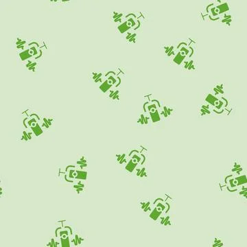 Voice activated glyph vector seamless pattern Illustrazione stock