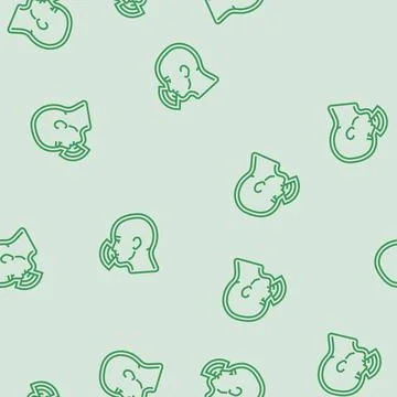 Voice activated line seamless pattern Illustrazione stock