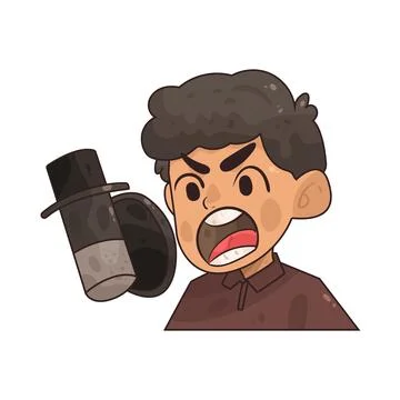 Voice Actor illustration Stock Illustration