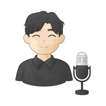 Voice Actor illustration Stock Illustration