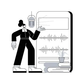 Voice and speech training abstract concept vector illustration. Stock Illustration