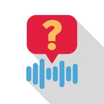 Voice assistant answering question using artificial intelligence Stock Illustration