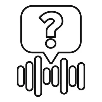 Voice assistant answering question using artificial intelligence Stock Illustration