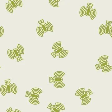 Voice assistant compatible glyph seamless pattern Stock Illustration