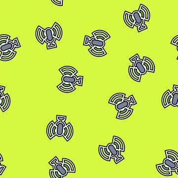 Voice assistant compatible vector seamless pattern 스톡 일러스트