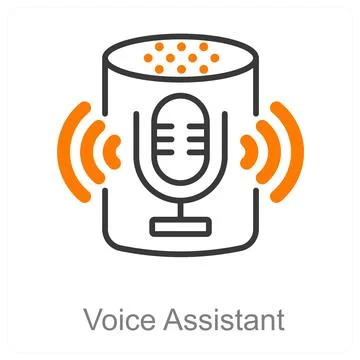 Voice Assistant Stock Illustration