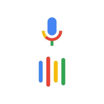 Voice assistant. Interface of a personal assistant. Microphone icon and sound 스톡 일러스트