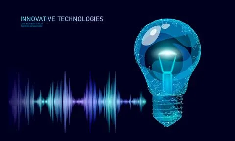 Voice assistant smart home control. Internet of things icon innovation Stock-Illustration