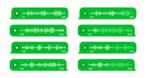 Voice, audio message, speech bubble. SMS text frame. Social media chat or 스톡 일러스트