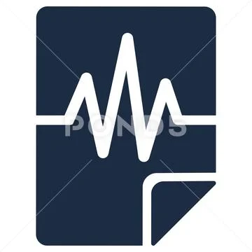 Voice authentication flat vector icon Stock Illustration