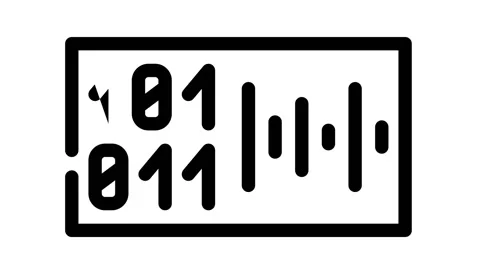 Voice binary code black icon animation 動画素材 156649408