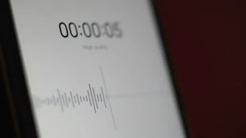 Voice chart on smartphone screen 4K Stock Footage