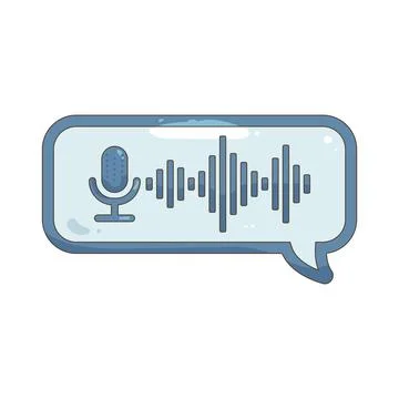 Voice chat bubble Иллюстрация