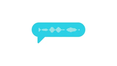 Voice Chat icon, Audio Calls and Conversations animation Video stock 320948261