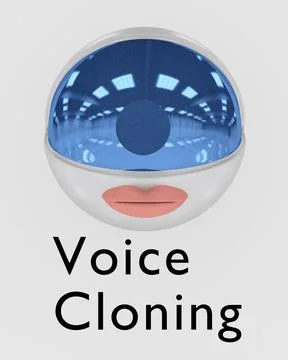 Voice Cloning concept Illustrazione stock