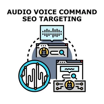 Voice command processing for search engine optimization targeting Stock Illustration