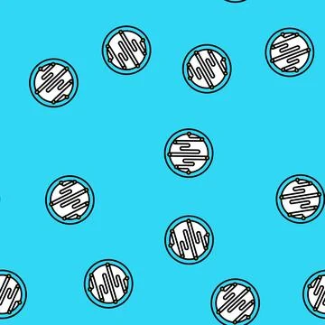 Voice command wave deep learning vector seamless pattern イラスト素材