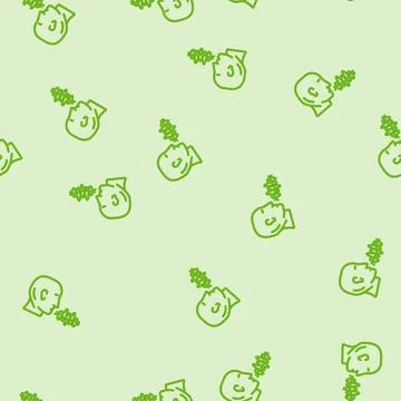 Voice command wave deep learning line vector seamless pattern 스톡 일러스트