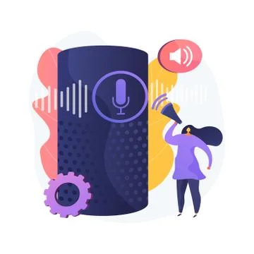 Voice Control abstract concept vector illustration. Stock Illustration