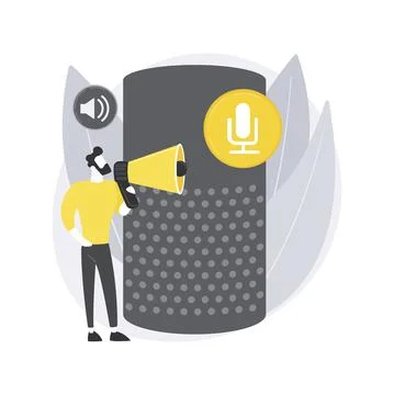 Voice Control abstract concept vector illustration. 스톡 일러스트
