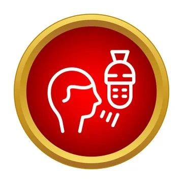Voice control command recognizing speech with microphone icon Stock Illustration