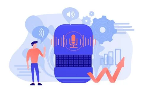 Voice control concept vector illustration. 스톡 일러스트