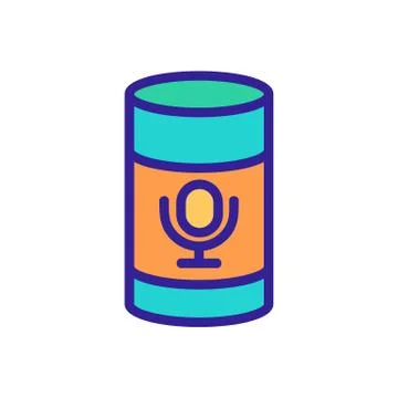 Voice control icon vector. Isolated contour symbol illustration 스톡 일러스트