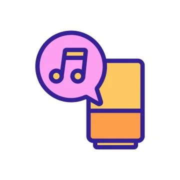 Voice control icon vector. Isolated contour symbol illustration 스톡 일러스트