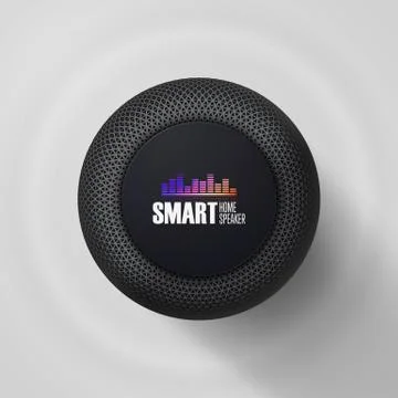 Voice control user interface smart speaker vector illustration Stock Illustration