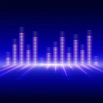 Voice-frequency equalizer. Stock Illustration