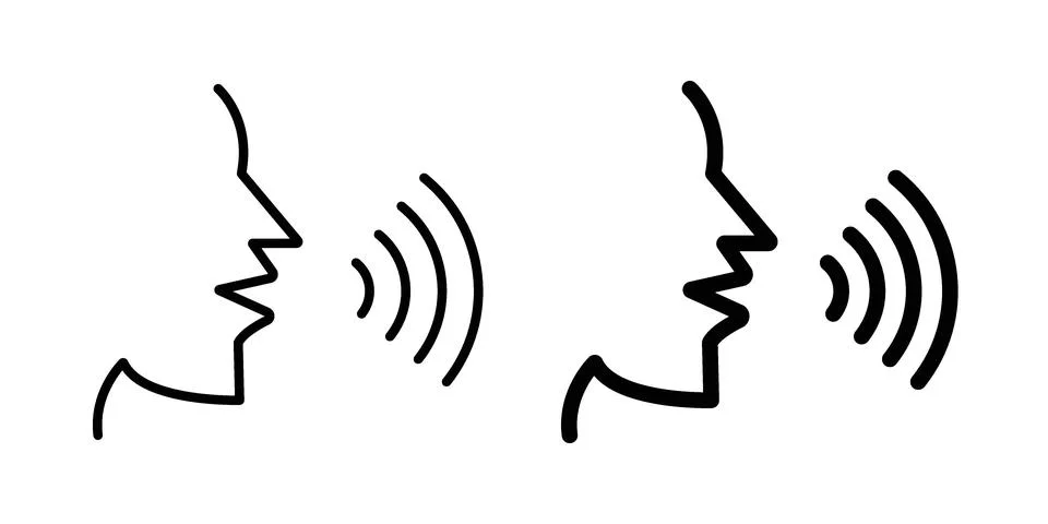 Voice icon graphic element. web icon set Illustrazione stock