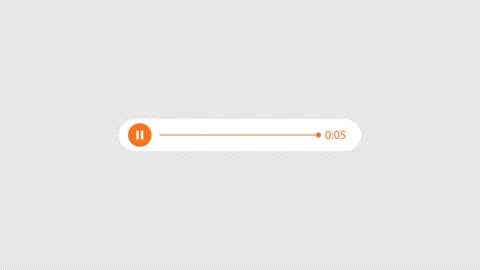 Voice message animation motion graphics video transparent background with alpha  Stock Footage 280375985