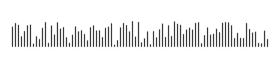 Voice message flat mockup. Equaliser symbol. Waveform Stock Illustration