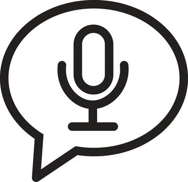 Voice message icon Stock Illustration