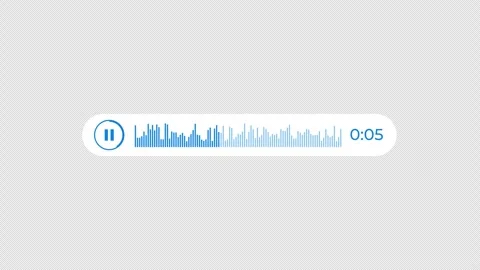 Voice messages chat bubble icon Animation loop motion graphics video transp.. Stock Footage 241157007