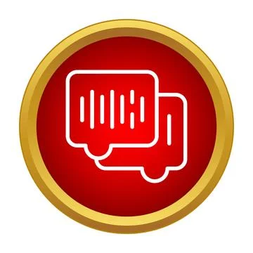 Voice messages chat conversation speech bubble icon Stock Illustration
