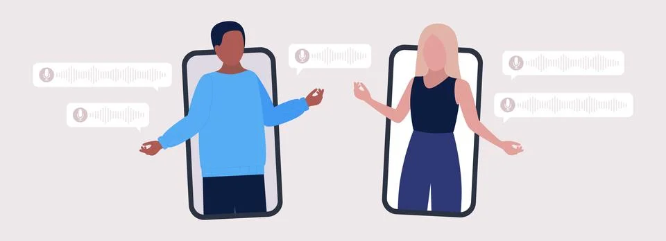 Voice messages Ilustración de archivo