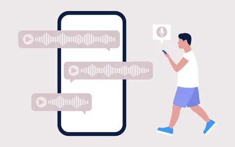 Voice messages Stock Illustration