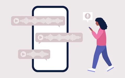 Voice messages Stock Illustration