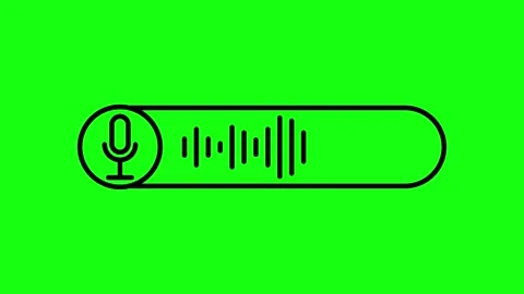 Voice Note Message on Green Background Vidéo 308663341