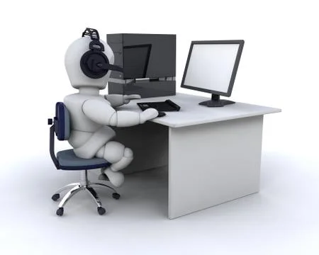 Voice over the internet Stock Illustration