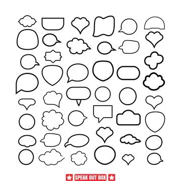 Voice Projection Essentials  Speak Out Box Icons Stock Illustration