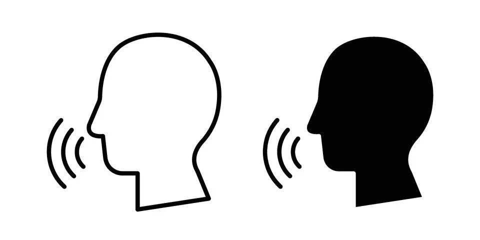 Voice recognition icon bundle for website design projects Illustrazione stock