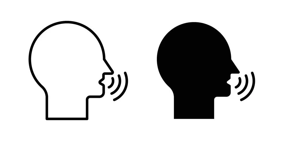 Voice recognition icon for web projects イラスト素材