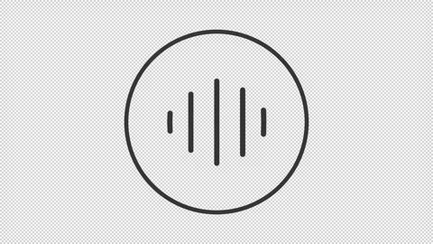 Voice recognition line animation Stock Footage 315740283