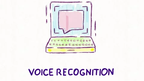Voice Recognition Technology Animation Stock Footage 341766251