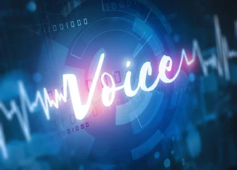 Voice recognition technology Stock Photos