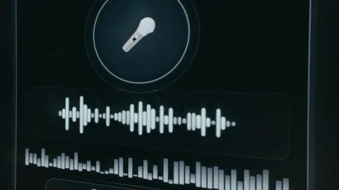 Voice recognition, voice authorization for mobile banking app Stock Footage 334403410